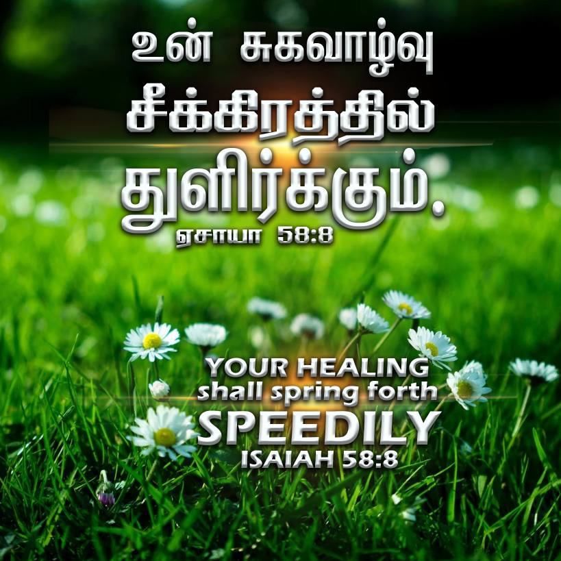 ISAIAH 58 8 Tamil Bible Wallpaper