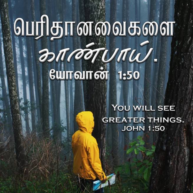John 1 50 Tamil Bible Wallpaper