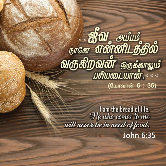 John 6 35 Tamil Bible Wallpaper