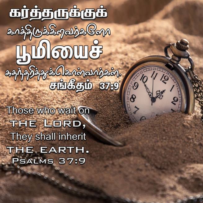 PSALM 37 9 Tamil Bible Wallpaper