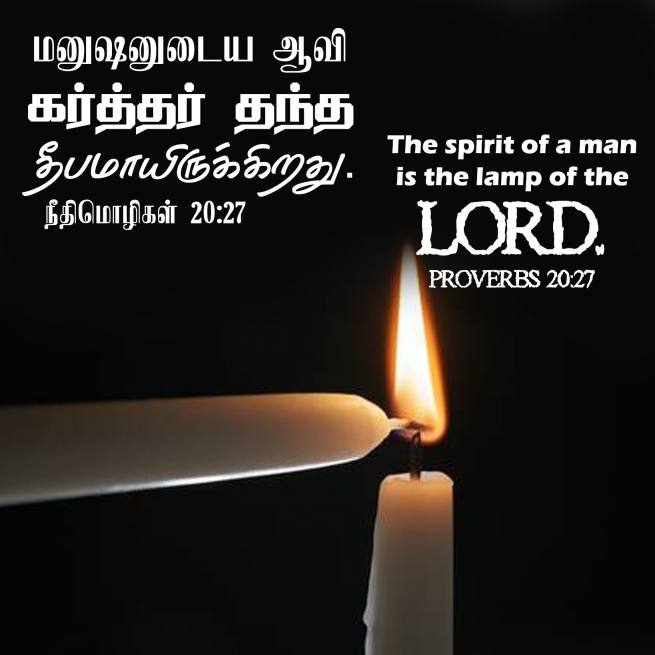 PROVERBS 20 27 Tamil Bible Wallpaper