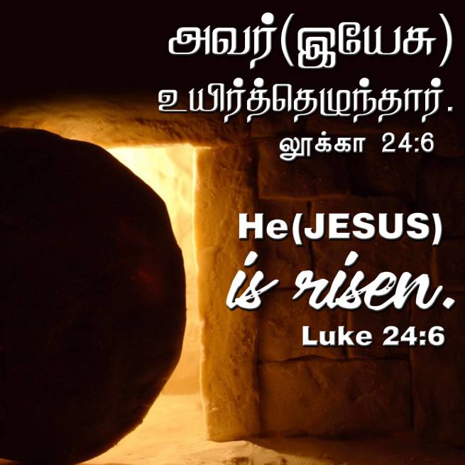 Luke 24 6 Tamil Bible Wallpaper